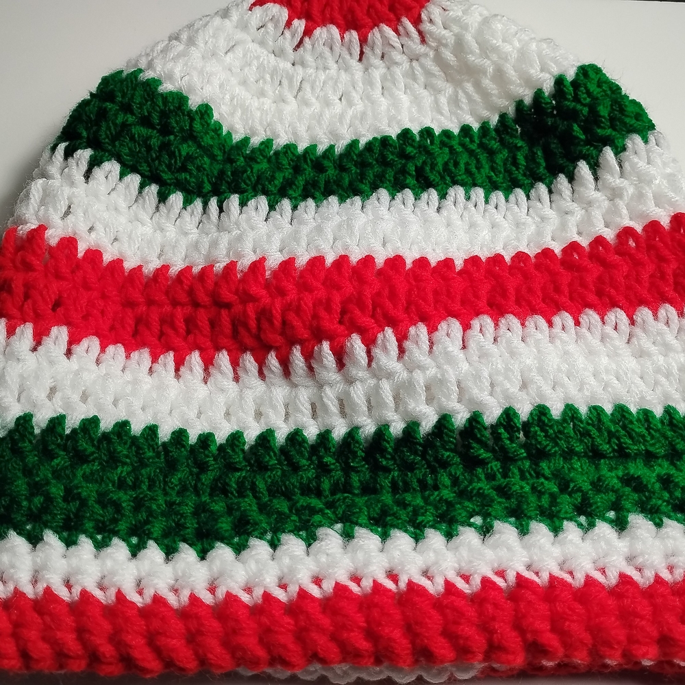 Men And Women Festive Striped Crochet Beanie Christmas Time|Men and Women